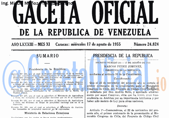 Gaceta Oficial 24824 del 17 Agosto 1955