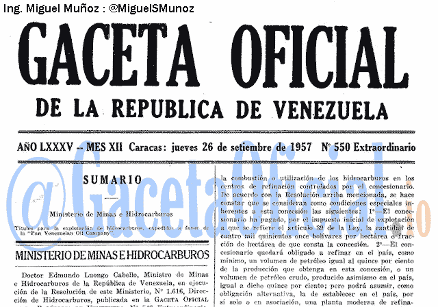 Gaceta Oficial 550 del 26 Septiembre 1957