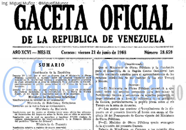 Gaceta Oficial 28659 del 21 Junio 1968
