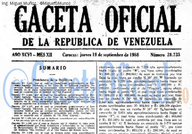 Gaceta Oficial 28733 del 19 Septiembre 1968