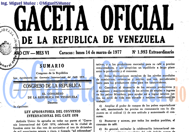 Gaceta Oficial 1993 del 14 Marzo 1977