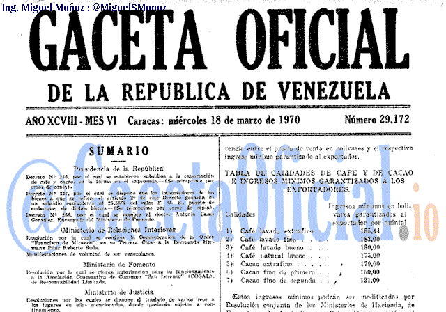 Gaceta Oficial 29172 del 18 Marzo 1970