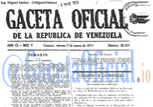Gaceta Oficial 30341 del 1 Marzo 1974