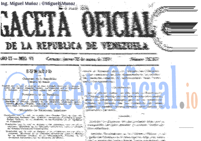 Gaceta Oficial 30363 del 28 Marzo 1974