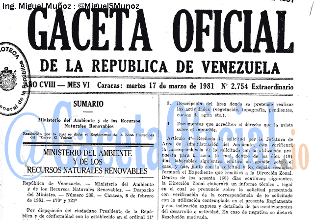 Gaceta Oficial 2754 del 17 Marzo 1981