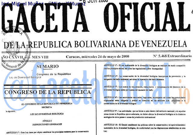 Gaceta Oficial 5468 del 24 Mayo 2000