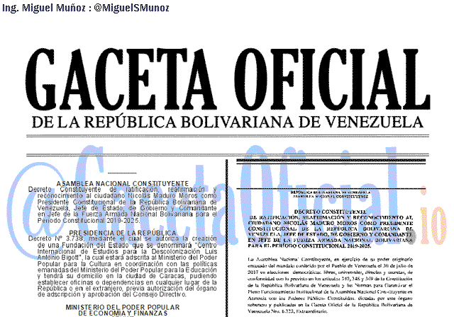 Gaceta Oficial 41563 del 14 Enero 2019 Gaceta Oficial 41563 del 14 Enero 2019