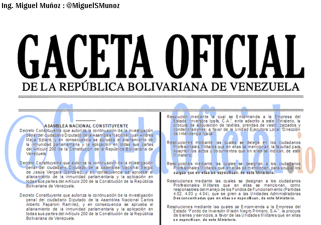 Gaceta Oficial 41632 del 14 Mayo 2019 Gaceta Oficial 41632 del 14 Mayo 2019