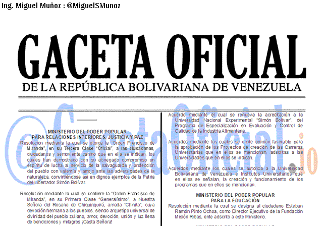 Gaceta Oficial 41759 del 13 noviembre 2019