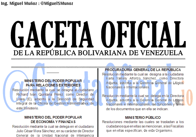 Gaceta Oficial 41778 del 10 Diciembre 2019 Gaceta Oficial 41778 del 10 Diciembre 2019