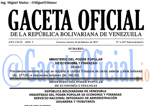 Gaceta Oficial 6287 del 24 Febrero 20177