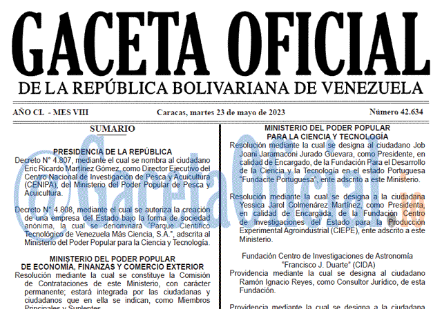 Gaceta Oficial, Gaceta 42634, Gaceta 42634 HD, Gaceta #42634, Gaceta Oficial Venezuela #42634