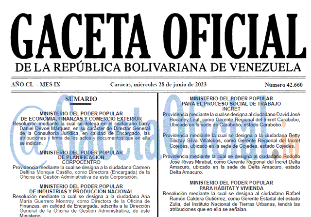 Gaceta Oficial, Gaceta 42660, Gaceta 42660 HD, Gaceta #42660, Gaceta Oficial Venezuela #42660