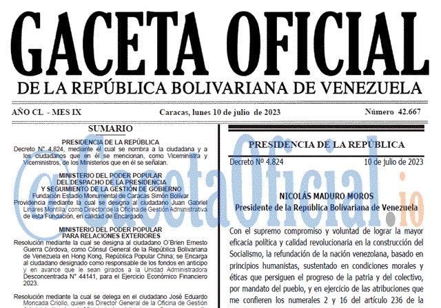 Gaceta Oficial, Gaceta 42667, Gaceta 42667 HD, Gaceta #42667, Gaceta Oficial Venezuela #42667