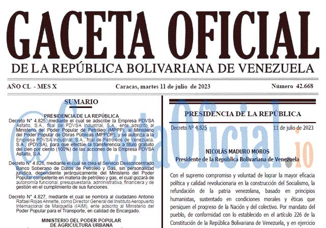 Gaceta Oficial, Gaceta 42668, Gaceta 42668 HD, Gaceta #42668, Gaceta Oficial Venezuela #42668