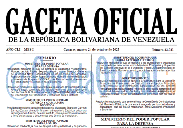 Gaceta Oficial, Gaceta 42741, Gaceta 42741 HD, Gaceta #42741, Gaceta Oficial Venezuela #42741