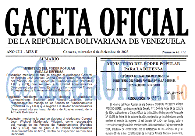 Gaceta Oficial, Gaceta 42772, Gaceta 42772 HD, Gaceta #42772, Gaceta Oficial Venezuela #42772
