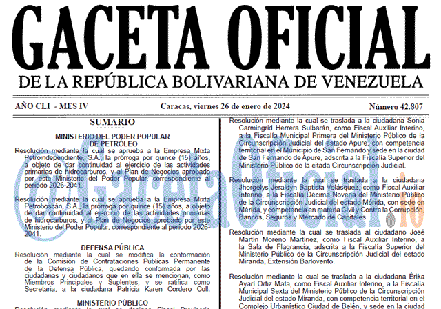 Gaceta Oficial, Gaceta 42807, Gaceta 42807 HD, Gaceta #42807, Gaceta Oficial Venezuela #42807