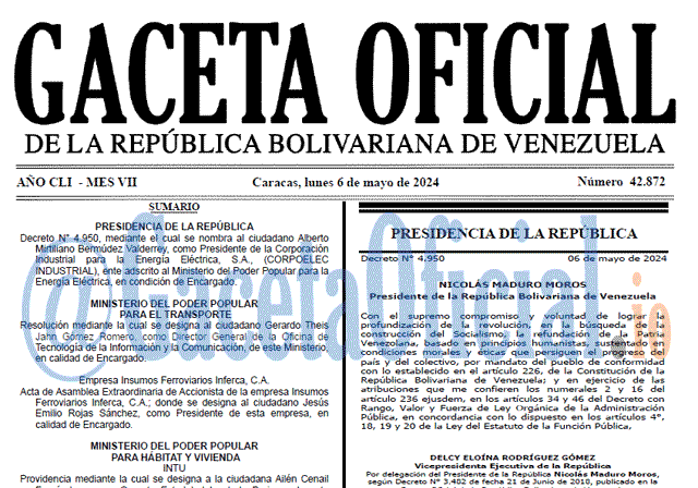 Gaceta Oficial, Gaceta 42872, Gaceta 42872 HD, Gaceta #42872, Gaceta Oficial Venezuela #42872