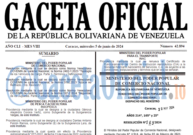 Gaceta Oficial, Gaceta 42894, Gaceta 42894 HD, Gaceta #42894, Gaceta Oficial Venezuela #42894