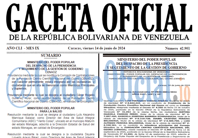 Gaceta Oficial, Gaceta 42901, Gaceta 42901 HD, Gaceta #42901, Gaceta Oficial Venezuela #42901