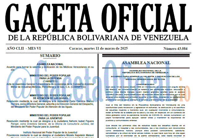 Gaceta Oficial, Gaceta 43084, Gaceta 43084 HD, Gaceta #43084, Gaceta Oficial Venezuela #43084