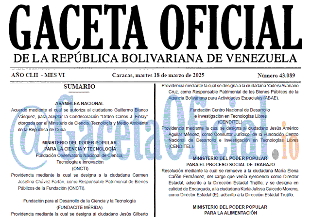 Gaceta Oficial, Gaceta 43089, Gaceta 43089 HD, Gaceta #43089, Gaceta Oficial Venezuela #43089