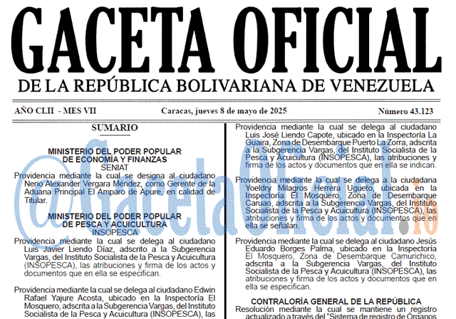 Venezuela Gaceta Oficial 43123 del 8 mayo 2025 Gaceta Oficial, Gaceta 43123, Gaceta 43123 HD, Gaceta #43123, Gaceta Oficial Venezuela #43123