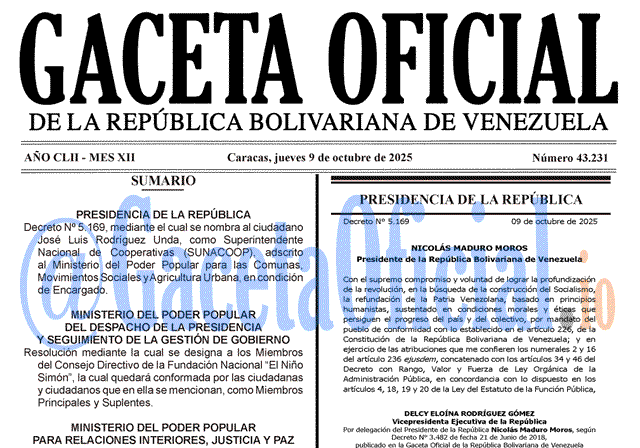 Gaceta Oficial, Gaceta 43231, Gaceta 43231 HD, Gaceta #43231, Gaceta Oficial Venezuela #43231