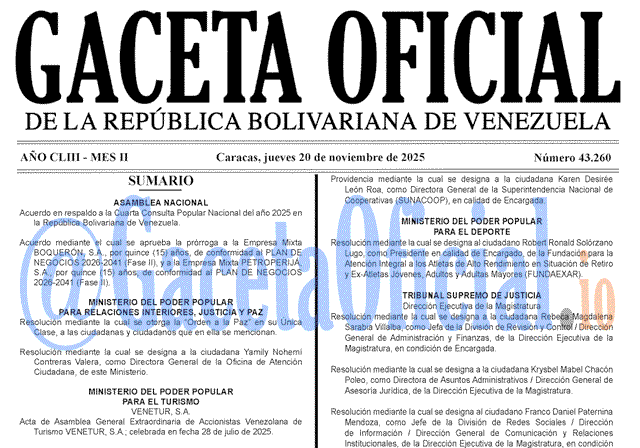 Gaceta Oficial, Gaceta 43260, Gaceta 43260 HD, Gaceta #43260, Gaceta Oficial Venezuela #43260