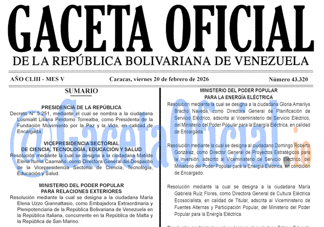 Gaceta Oficial, Gaceta 43320, Gaceta 43320 HD, Gaceta #43320, Gaceta Oficial Venezuela #43320