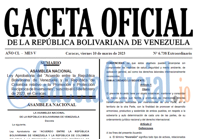 Gaceta Oficial, Gaceta 6738, Gaceta 6738 HD, Gaceta #6738, Gaceta Oficial Venezuela #6738