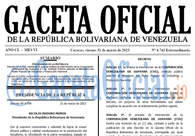 Gaceta Oficial, Gaceta 6741, Gaceta #6741, Gaceta Oficial Venezuela #6741