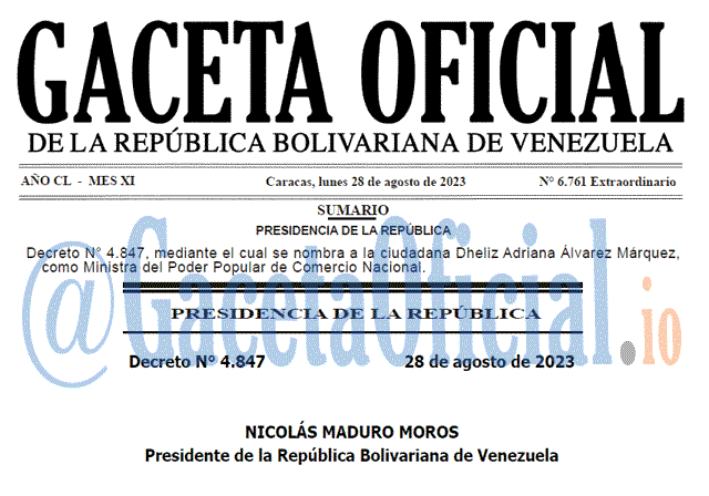 Gaceta Oficial, Gaceta 6761, Gaceta 6761 HD, Gaceta #6761, Gaceta Oficial Venezuela #6761
