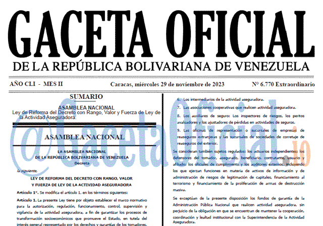 Gaceta Oficial, Gaceta 6770, Gaceta 6770 HD, Gaceta #6770, Gaceta Oficial Venezuela #6770
