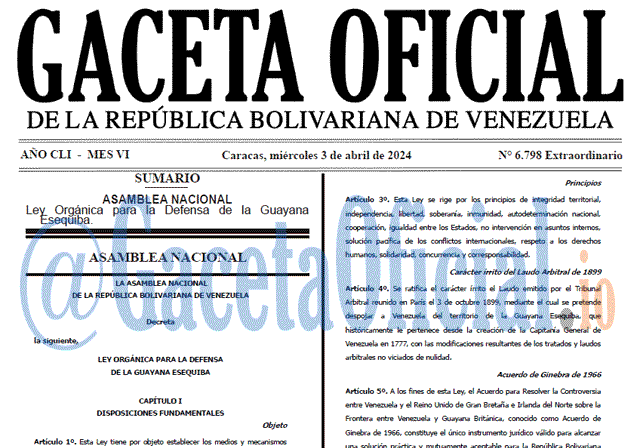 Gaceta Oficial, Gaceta 6798, Gaceta 6798 HD, Gaceta #6798, Gaceta Oficial Venezuela #6798