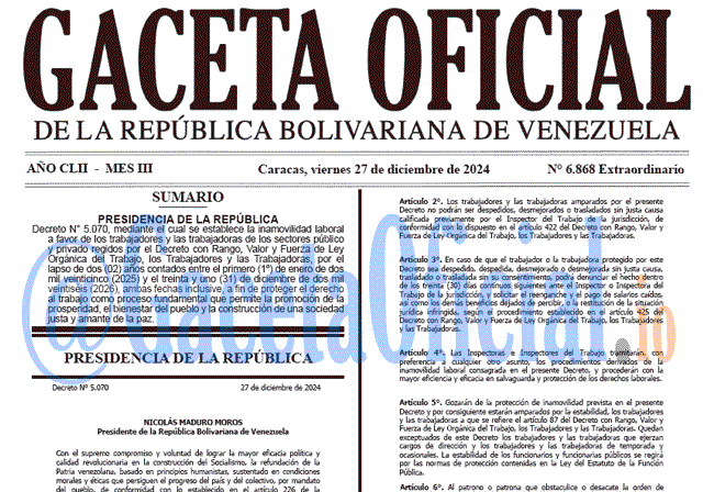 Gaceta Oficial, Gaceta 6868, Gaceta 6868 HD, Gaceta #6868, Gaceta Oficial Venezuela #6868