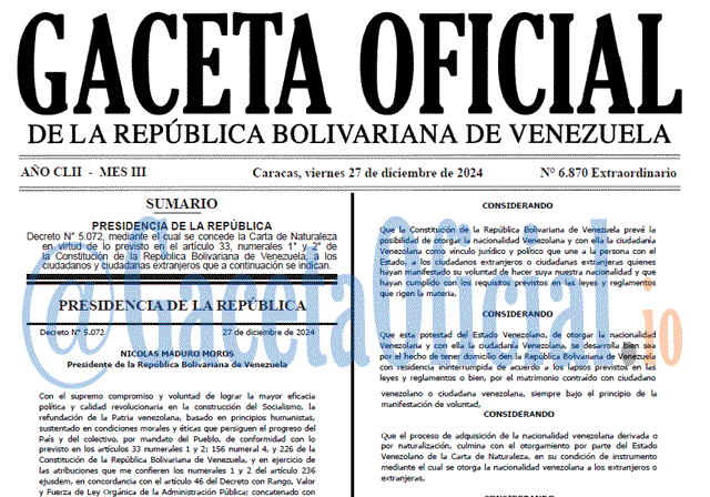 Gaceta Oficial, Gaceta 6870, Gaceta 6870 HD, Gaceta #6870, Gaceta Oficial Venezuela #6870
