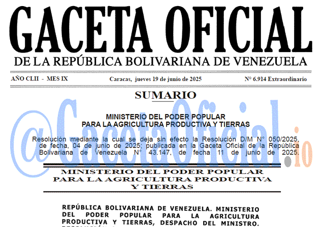 Venezuela Gaceta Oficial 6914 del 19 junio 2025 Gaceta Oficial, Gaceta 6914, Gaceta 6914 HD, Gaceta #6914, Gaceta Oficial Venezuela #6914