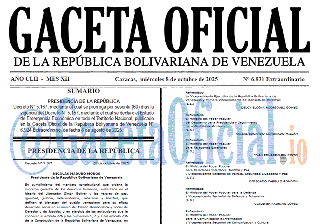 Gaceta Oficial, Gaceta 6931, Gaceta 6931 HD, Gaceta #6931, Gaceta Oficial Venezuela #6931