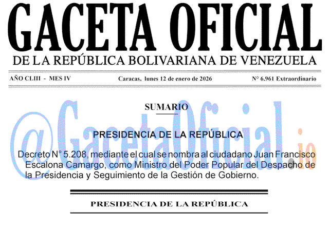 Gaceta Oficial, Gaceta 6961, Gaceta 6961 HD, Gaceta #6961, Gaceta Oficial Venezuela #6961