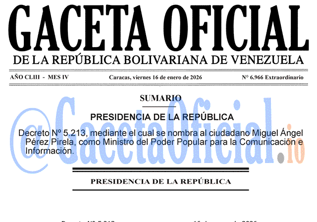 Gaceta Oficial, Gaceta 6966, Gaceta 6966 HD, Gaceta #6966, Gaceta Oficial Venezuela #6966