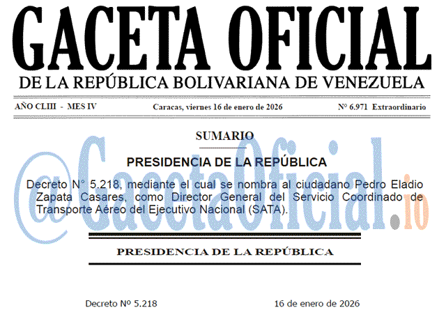 Gaceta Oficial, Gaceta 6971, Gaceta 6971 HD, Gaceta #6971, Gaceta Oficial Venezuela #6971
