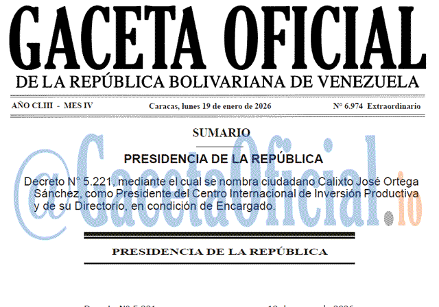 Gaceta Oficial, Gaceta 6974, Gaceta 6974 HD, Gaceta #6974, Gaceta Oficial Venezuela #6974