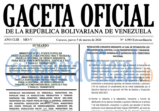 Gaceta Oficial, Gaceta 6993, Gaceta 6993 HD, Gaceta #6993, Gaceta Oficial Venezuela #6993