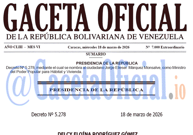 Gaceta Oficial, Gaceta 7000, Gaceta 7000 HD, Gaceta #7000, Gaceta Oficial Venezuela #7000