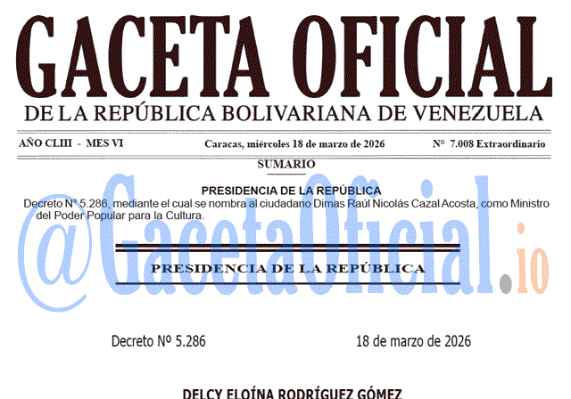 Gaceta Oficial, Gaceta 7008, Gaceta 7008 HD, Gaceta #7008, Gaceta Oficial Venezuela #7008