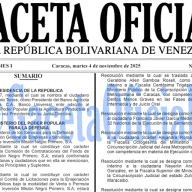 2025-11-04 Gaceta Oficial Venezuela #43248